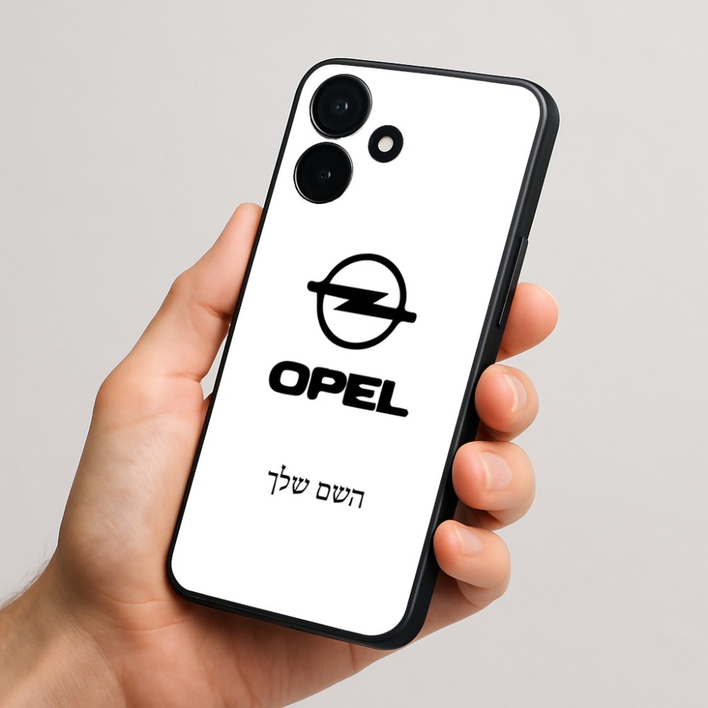 כיסוי בעיצוב אישי עם השם שלך לדגם - Realme P4x 5G בעיצוב אופל