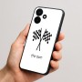 כיסוי בעיצוב אישי עם השם שלך לדגם - Realme P4x 5G בעיצוב דגל המירוץ