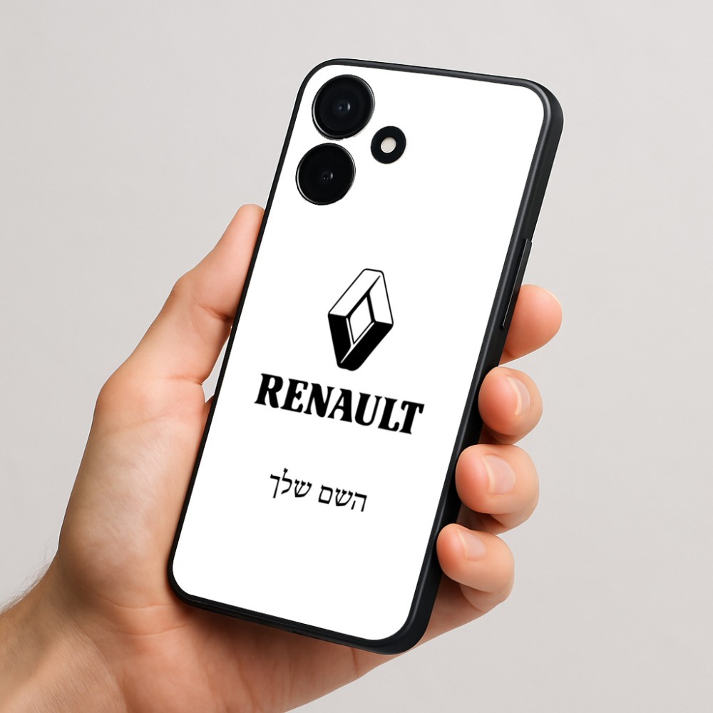 כיסוי בעיצוב אישי עם השם שלך לדגם - Realme P4x 5G בעיצוב רנו