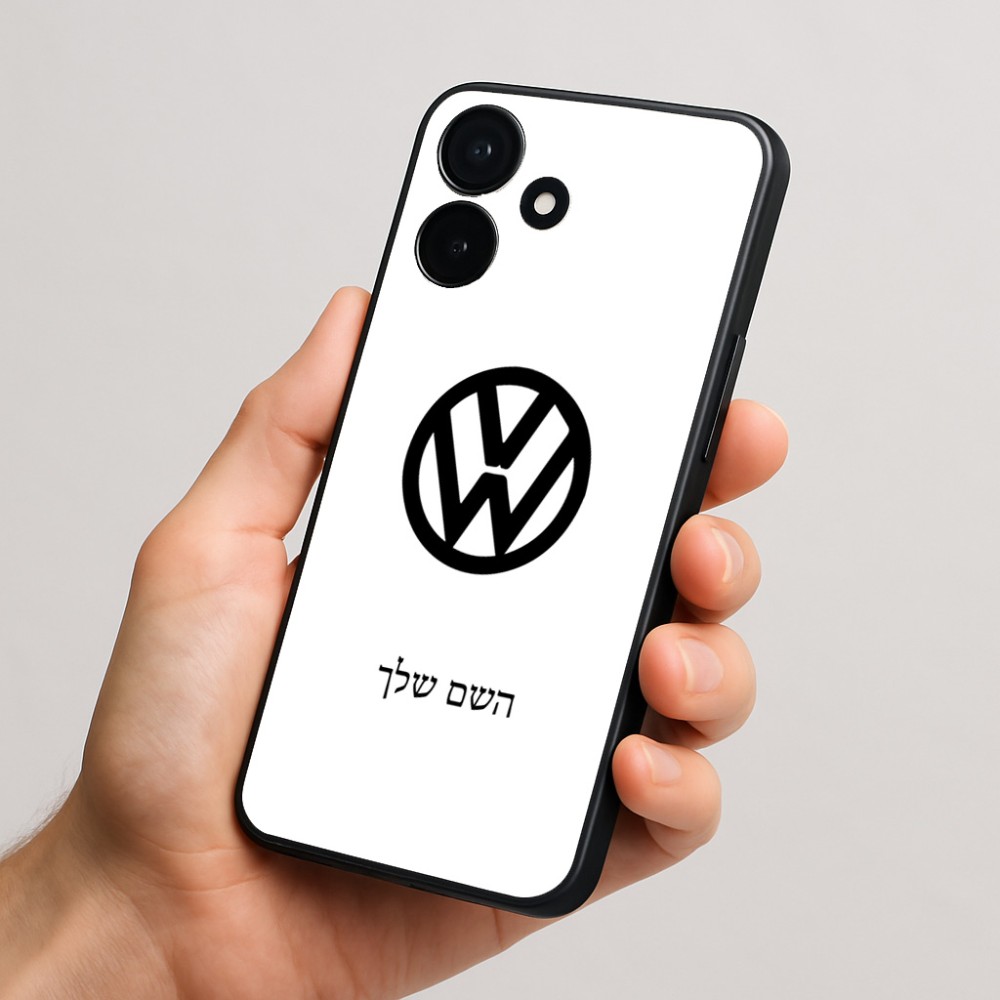 כיסוי בעיצוב אישי עם השם שלך לדגם - Realme P4x 5G בעיצוב פולקסווגן