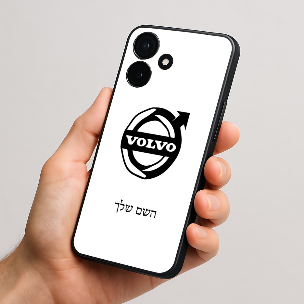 כיסוי בעיצוב אישי עם השם שלך לדגם - Realme P4x 5G בעיצוב וולוו