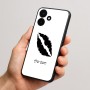 כיסוי בעיצוב אישי עם השם שלך לדגם - Realme P4x 5G בעיצוב שפתיים - נשיקה