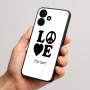 כיסוי בעיצוב אישי עם השם שלך לדגם - Realme P4x 5G בעיצוב אהבה