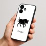 כיסוי בעיצוב אישי עם השם שלך לדגם - Realme P4x 5G בעיצוב מזלות - שור