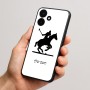 כיסוי בעיצוב אישי עם השם שלך לדגם - Realme P4x 5G בעיצוב שחקן פולו - סוס
