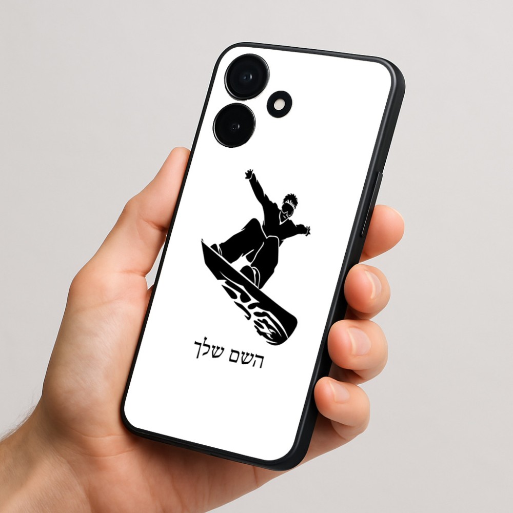 כיסוי בעיצוב אישי עם השם שלך לדגם - Realme P4x 5G בעיצוב סנובורדיסט