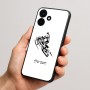 כיסוי בעיצוב אישי עם השם שלך לדגם - Realme P4x 5G בעיצוב אופנוע שלג