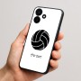 כיסוי בעיצוב אישי עם השם שלך לדגם - Realme P4x 5G בעיצוב כדור כדורעף