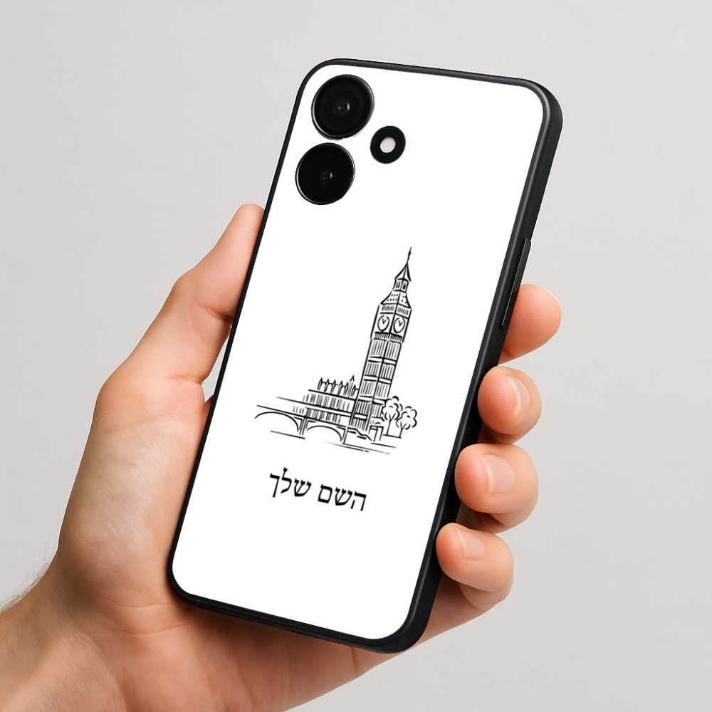 כיסוי בעיצוב אישי עם השם שלך לדגם - Realme P4x 5G בעיצוב ביג בן