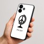 כיסוי בעיצוב אישי עם השם שלך לדגם - Realme P4x 5G בעיצוב גלובוסי שלום
