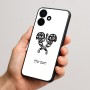 כיסוי בעיצוב אישי עם השם שלך לדגם - Realme P4x 5G בעיצוב פרחי קרן