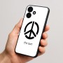 כיסוי בעיצוב אישי עם השם שלך לדגם - Realme P4x 5G בעיצוב סמל השלום