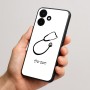 כיסוי בעיצוב אישי עם השם שלך לדגם - Realme P4x 5G בעיצוב סטטוסקופ רופא