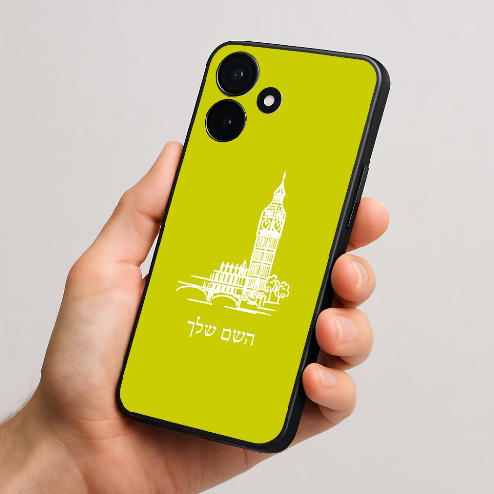 כיסוי בעיצוב אישי עם השם שלך לדגם - Realme P4x 5G בעיצוב ביג בן