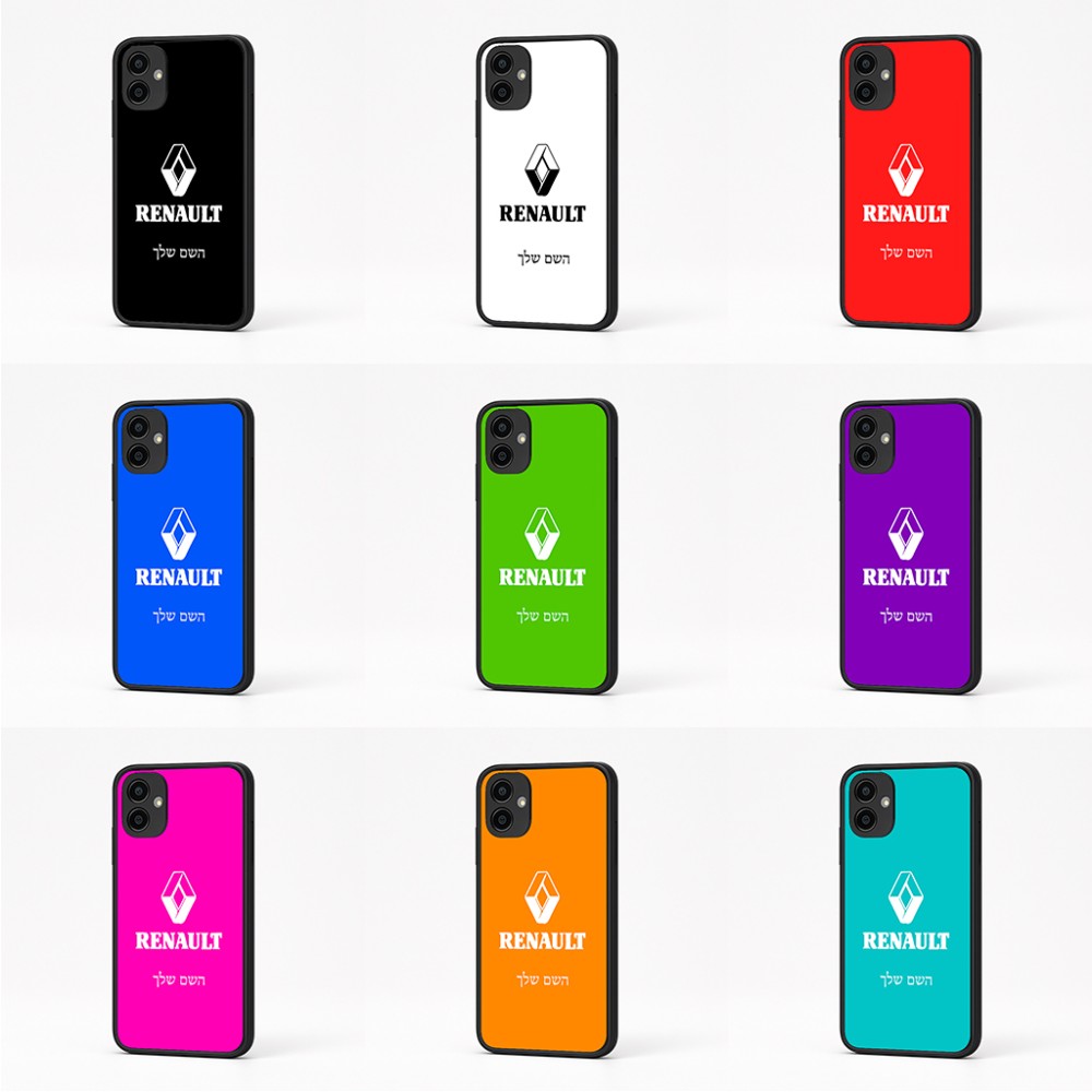 כיסוי בעיצוב אישי עם השם שלך לדגם - Samsung Galaxy A04 בעיצוב רנו