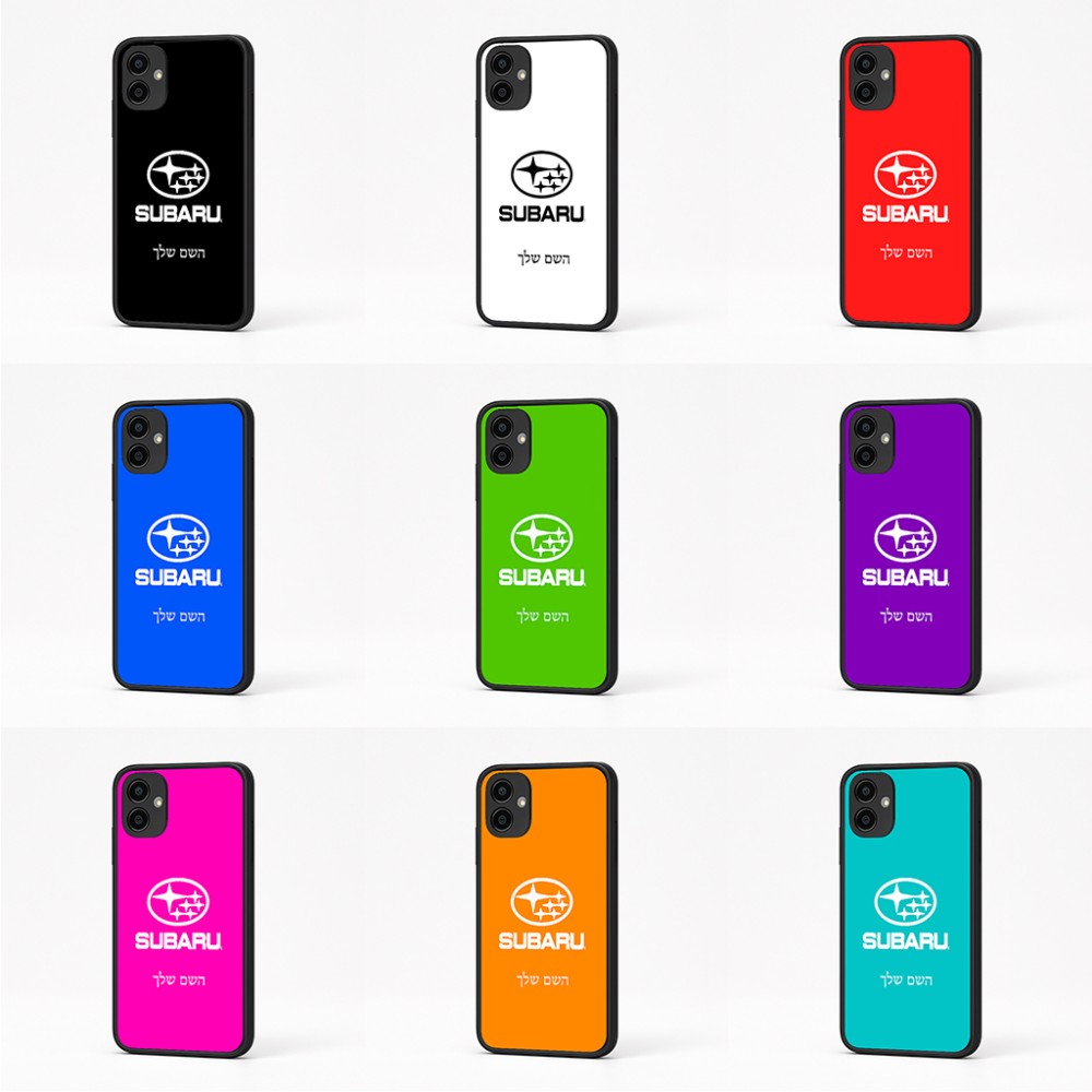 כיסוי בעיצוב אישי עם השם שלך לדגם - Samsung Galaxy A04 בעיצוב סובארו
