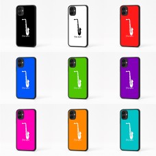 כיסוי בעיצוב אישי עם השם שלך לדגם - Samsung Galaxy A04 בעיצוב סקסופון