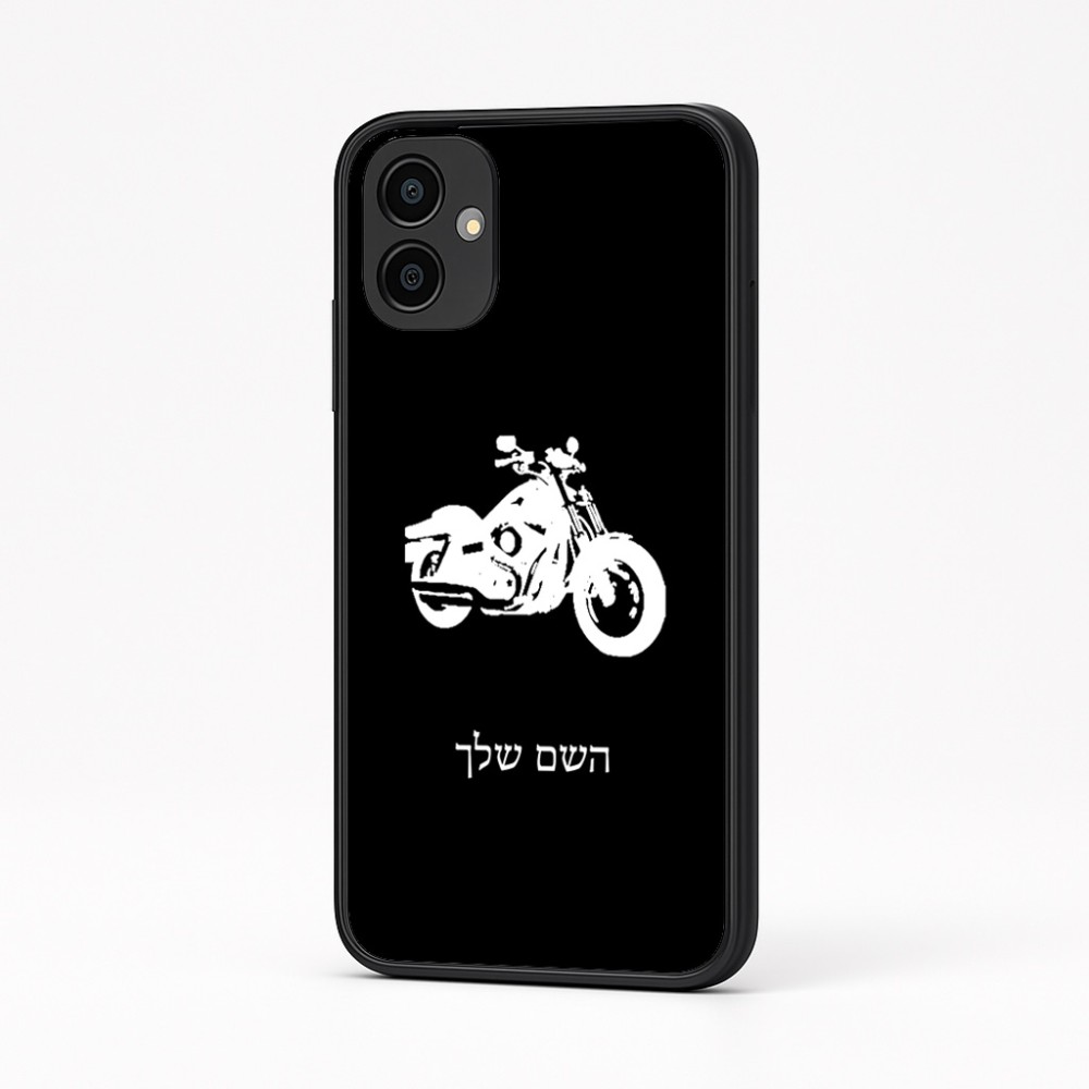 כיסוי בעיצוב אישי עם השם שלך לדגם - Samsung Galaxy A04 בעיצוב הארלי-דיווידסון