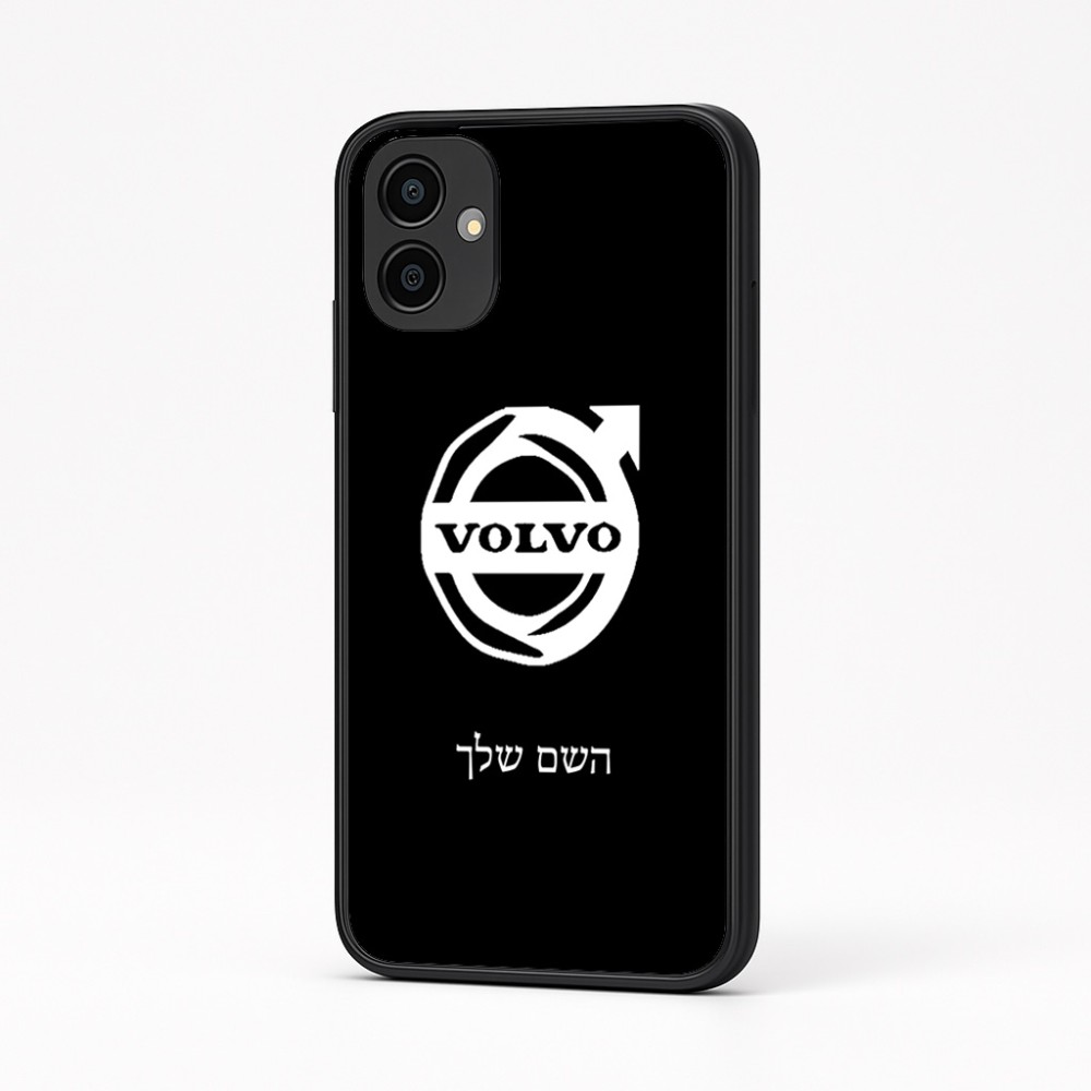 כיסוי בעיצוב אישי עם השם שלך לדגם - Samsung Galaxy A04 בעיצוב וולוו