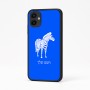 כיסוי בעיצוב אישי עם השם שלך לדגם - Samsung Galaxy A04 בעיצוב זברה