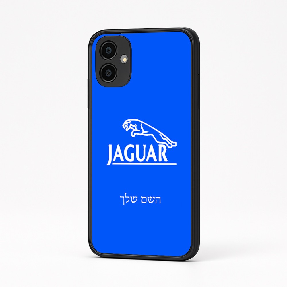 כיסוי בעיצוב אישי עם השם שלך לדגם - Samsung Galaxy A04 בעיצוב יגואר