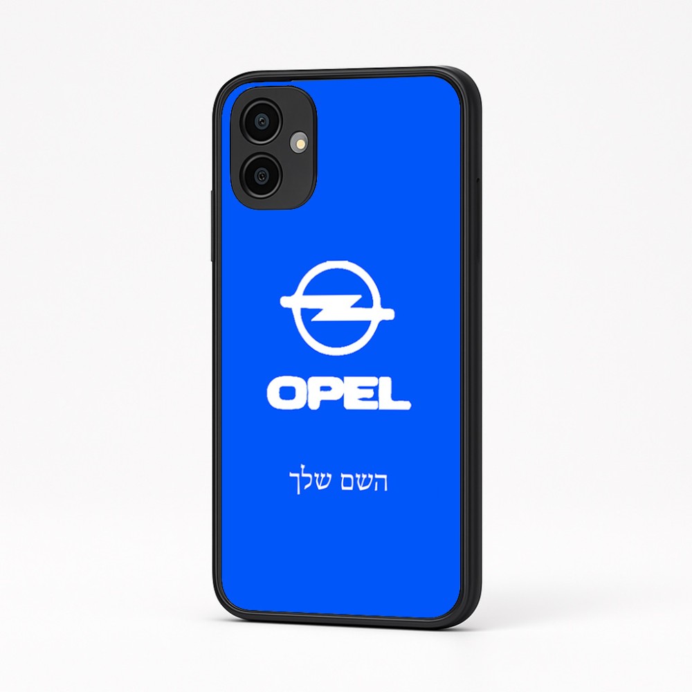 כיסוי בעיצוב אישי עם השם שלך לדגם - Samsung Galaxy A04 בעיצוב אופל