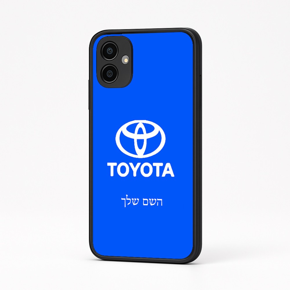 כיסוי בעיצוב אישי עם השם שלך לדגם - Samsung Galaxy A04 בעיצוב טויוטה