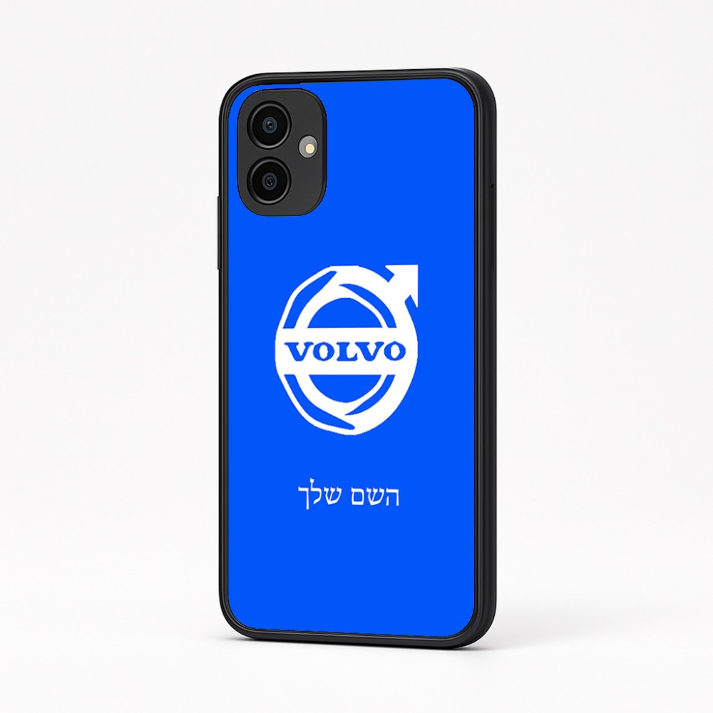 כיסוי בעיצוב אישי עם השם שלך לדגם - Samsung Galaxy A04 בעיצוב וולוו