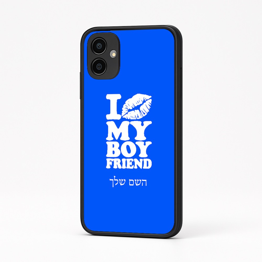 כיסוי בעיצוב אישי עם השם שלך לדגם - Samsung Galaxy A04 בעיצוב נשקי את חבר שלי