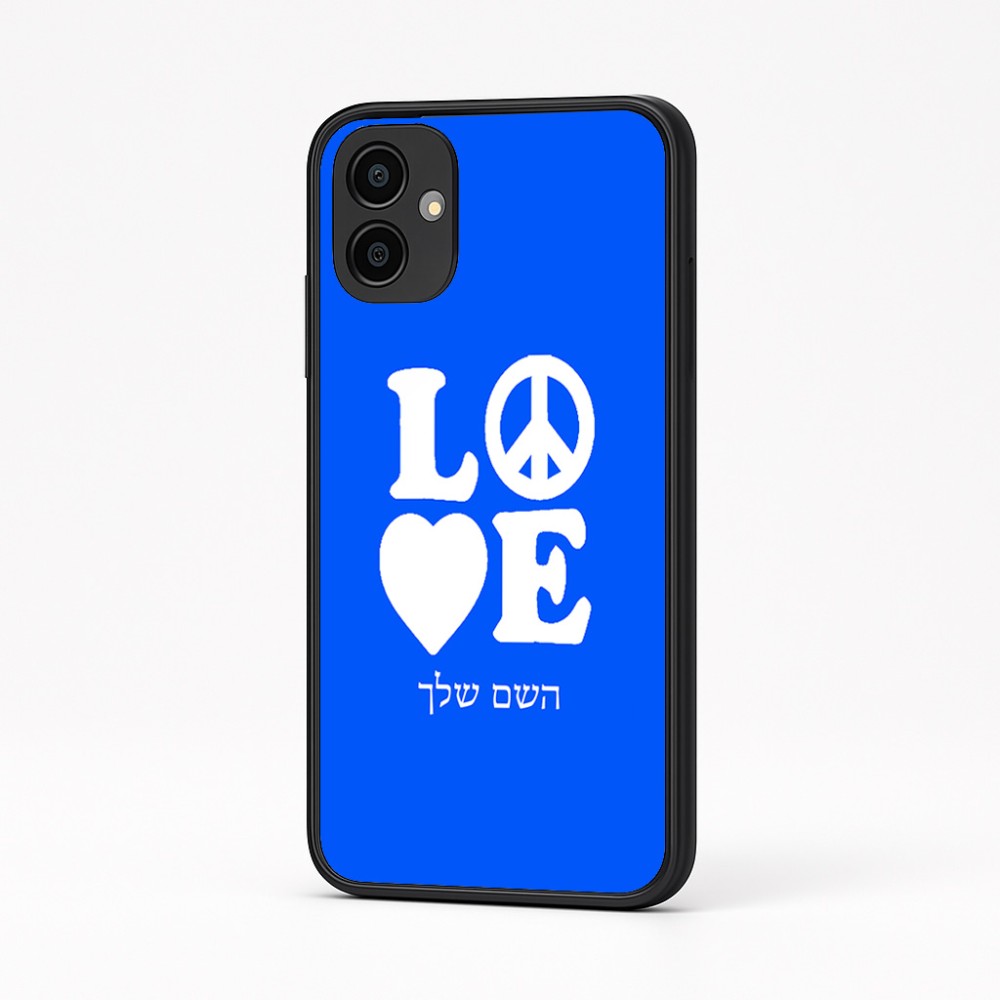 כיסוי בעיצוב אישי עם השם שלך לדגם - Samsung Galaxy A04 בעיצוב אהבה