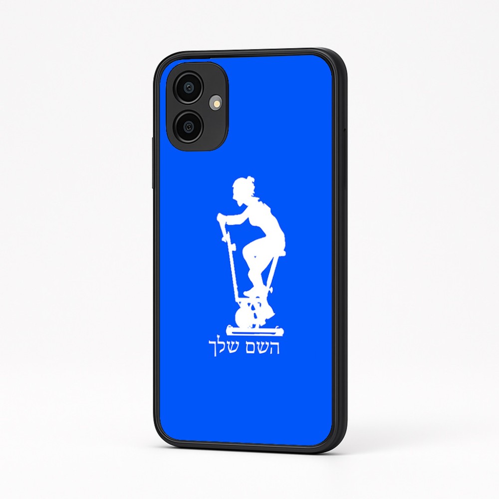 כיסוי בעיצוב אישי עם השם שלך לדגם - Samsung Galaxy A04 בעיצוב אימון ספינינג - אישה