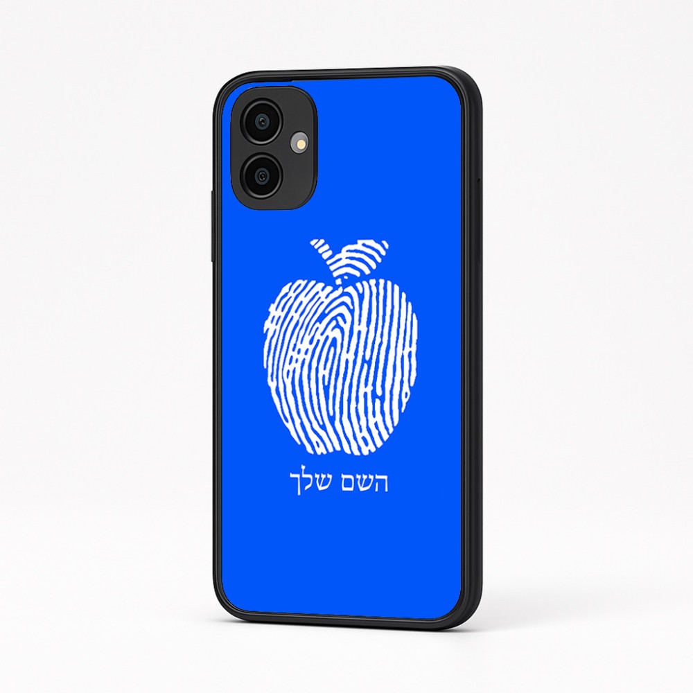 כיסוי בעיצוב אישי עם השם שלך לדגם - Samsung Galaxy A04 בעיצוב הדפס תפוח