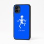 כיסוי בעיצוב אישי עם השם שלך לדגם - Samsung Galaxy A04 בעיצוב סקלטון