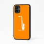 כיסוי בעיצוב אישי עם השם שלך לדגם - Samsung Galaxy A04 בעיצוב סקסופון