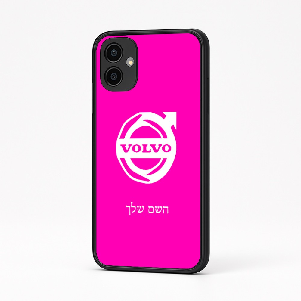 כיסוי בעיצוב אישי עם השם שלך לדגם - Samsung Galaxy A04 בעיצוב וולוו