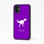 כיסוי בעיצוב אישי עם השם שלך לדגם - Samsung Galaxy A04 בעיצוב דינוזאור