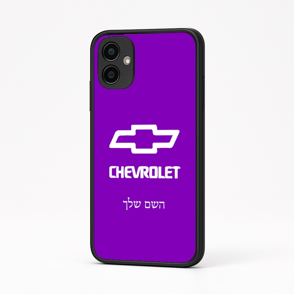 כיסוי בעיצוב אישי עם השם שלך לדגם - Samsung Galaxy A04 בעיצוב שברולט