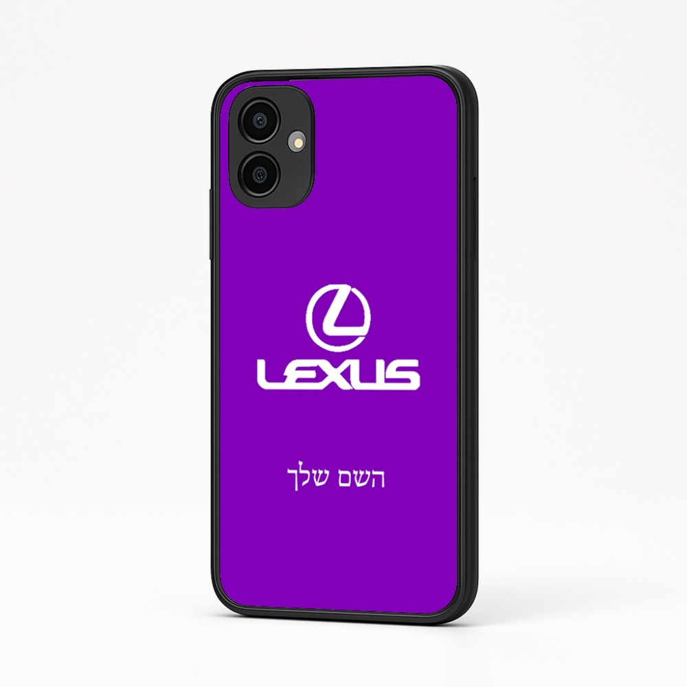 כיסוי בעיצוב אישי עם השם שלך לדגם - Samsung Galaxy A04 בעיצוב לקסוס