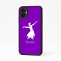 כיסוי בעיצוב אישי עם השם שלך לדגם - Samsung Galaxy A04 בעיצוב בלרינה