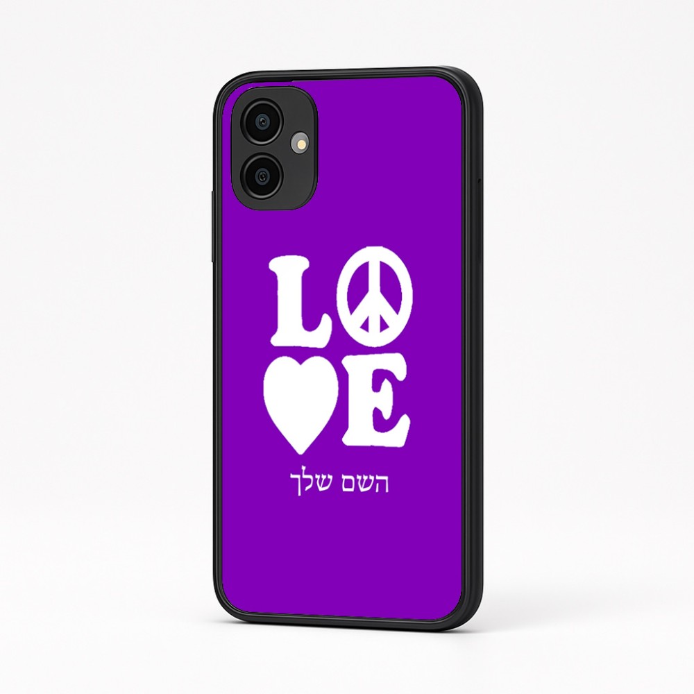 כיסוי בעיצוב אישי עם השם שלך לדגם - Samsung Galaxy A04 בעיצוב אהבה
