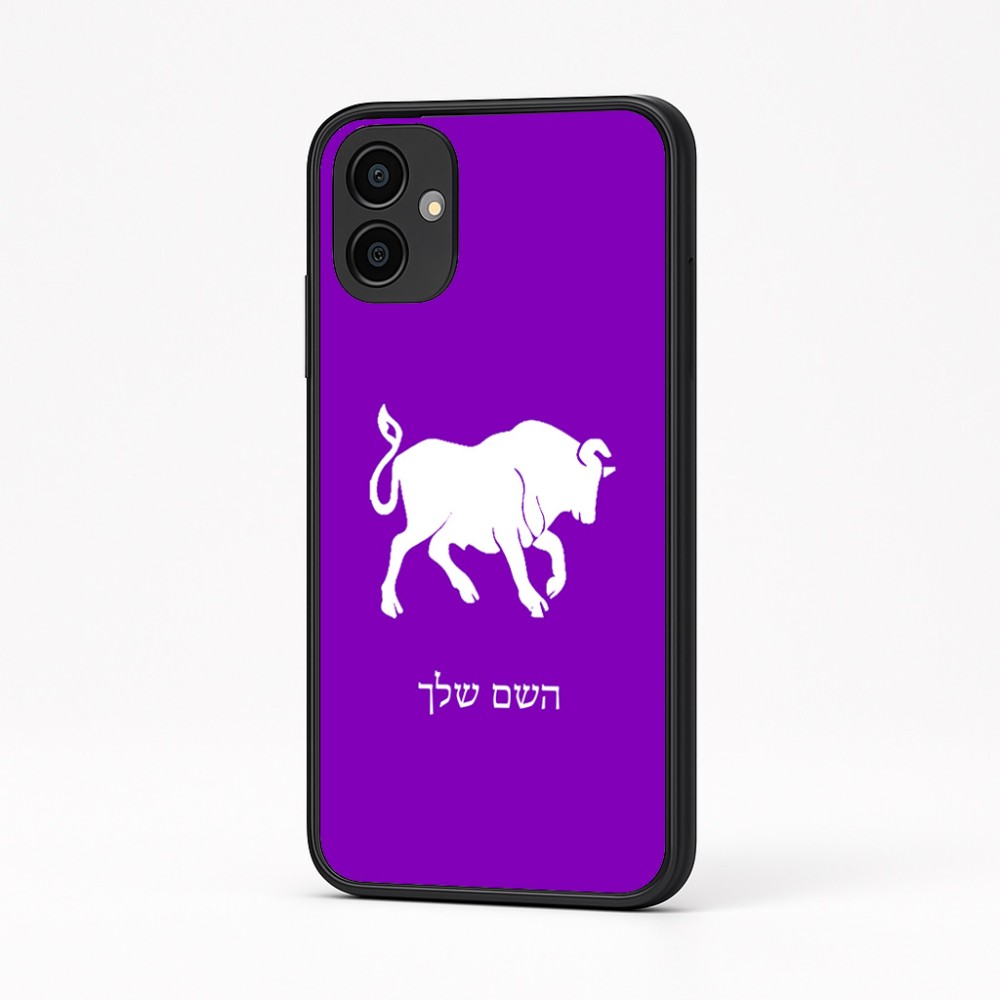כיסוי בעיצוב אישי עם השם שלך לדגם - Samsung Galaxy A04 בעיצוב מזלות - שור