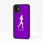 כיסוי בעיצוב אישי עם השם שלך לדגם - Samsung Galaxy A04 בעיצוב רץ רץ אישה