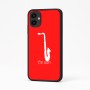 כיסוי בעיצוב אישי עם השם שלך לדגם - Samsung Galaxy A04 בעיצוב סקסופון