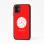 כיסוי בעיצוב אישי עם השם שלך לדגם - Samsung Galaxy A04 בעיצוב כדור כדורעף