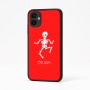 כיסוי בעיצוב אישי עם השם שלך לדגם - Samsung Galaxy A04 בעיצוב סקלטון