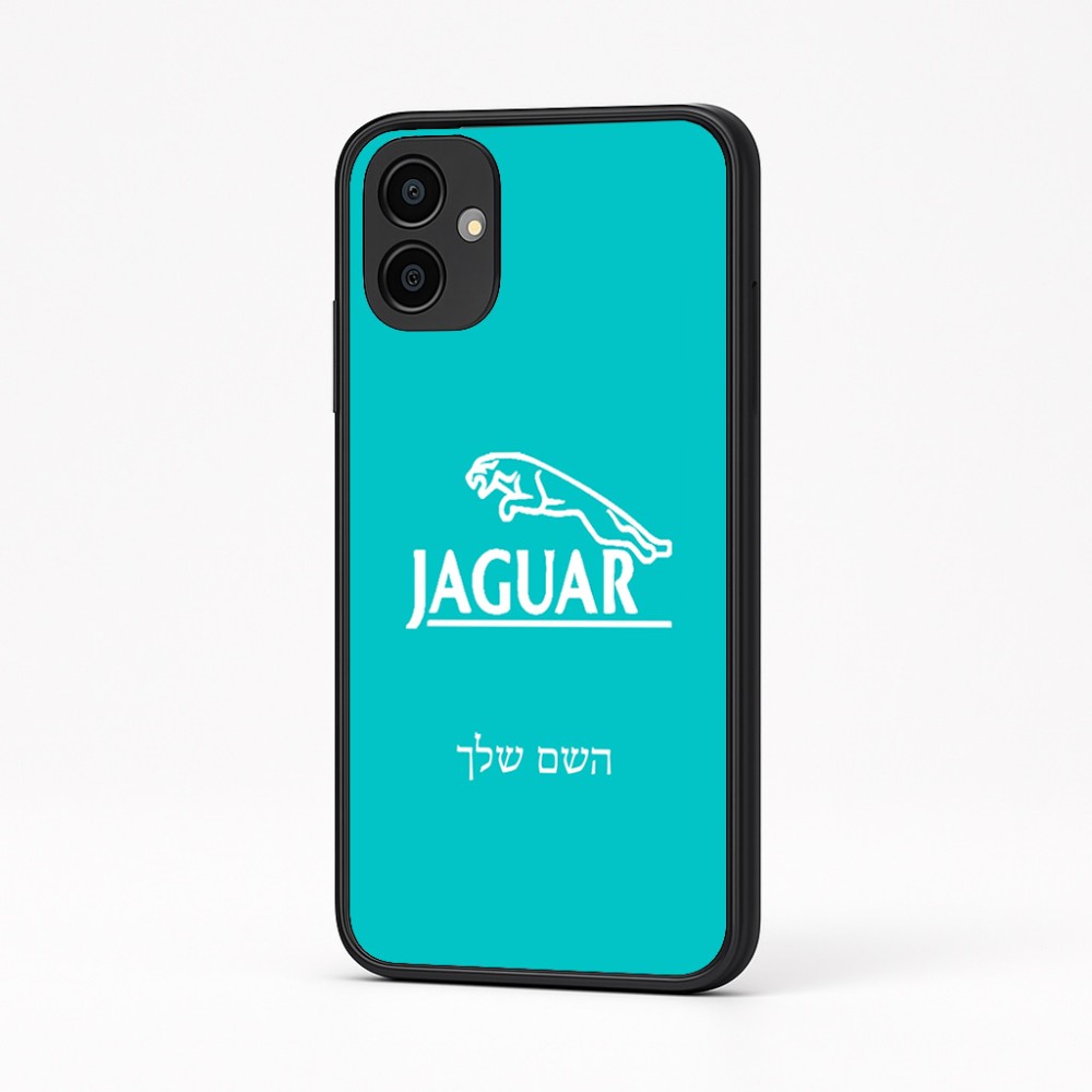 כיסוי בעיצוב אישי עם השם שלך לדגם - Samsung Galaxy A04 בעיצוב יגואר