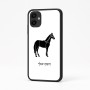 כיסוי בעיצוב אישי עם השם שלך לדגם - Samsung Galaxy A04 בעיצוב סוס