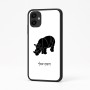 כיסוי בעיצוב אישי עם השם שלך לדגם - Samsung Galaxy A04 בעיצוב קרנף