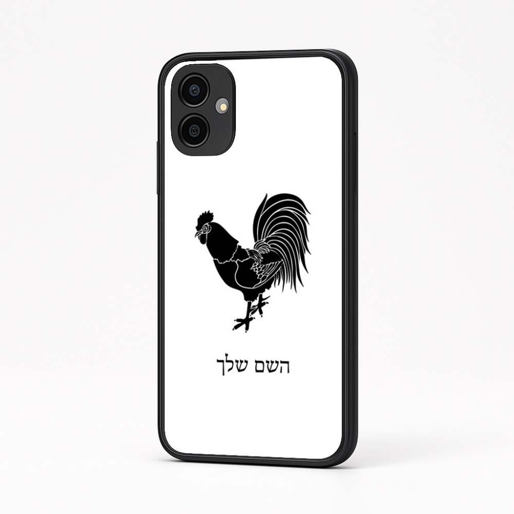 כיסוי בעיצוב אישי עם השם שלך לדגם - Samsung Galaxy A04 בעיצוב תרנגול
