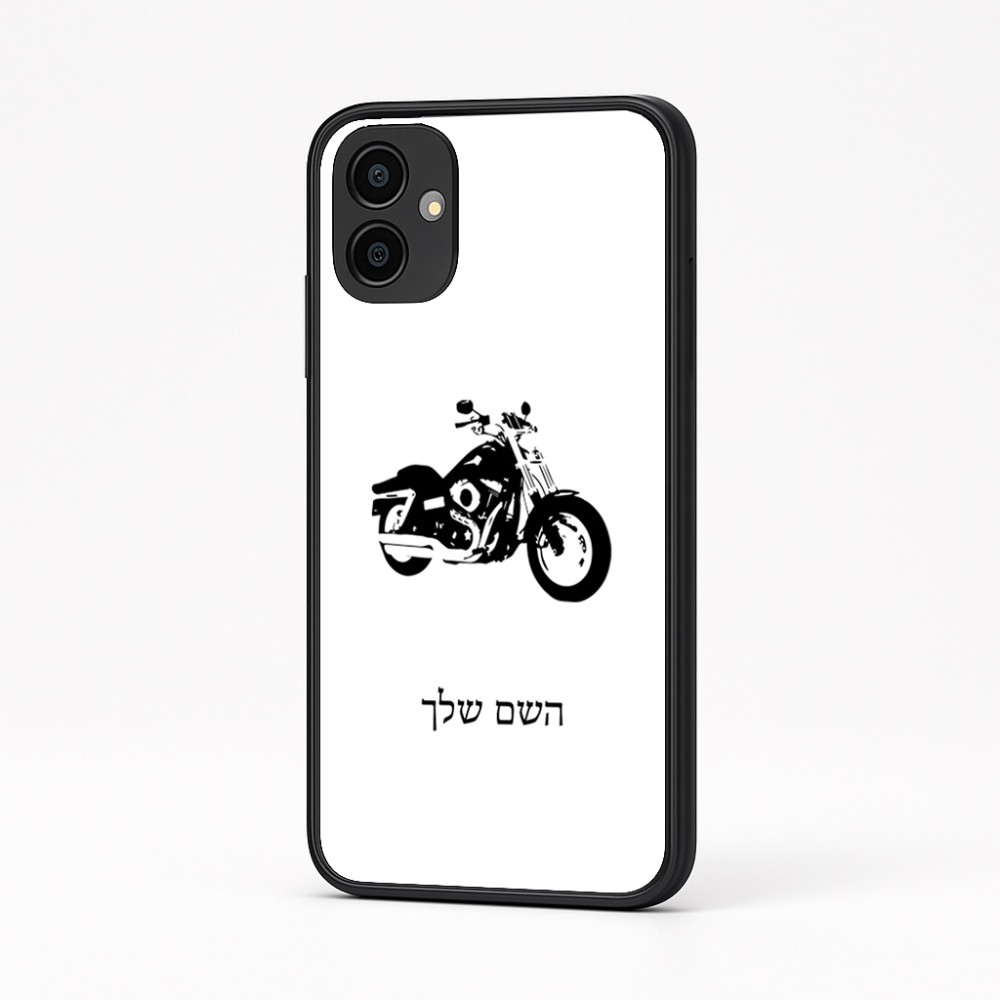 כיסוי בעיצוב אישי עם השם שלך לדגם - Samsung Galaxy A04 בעיצוב הארלי-דיווידסון